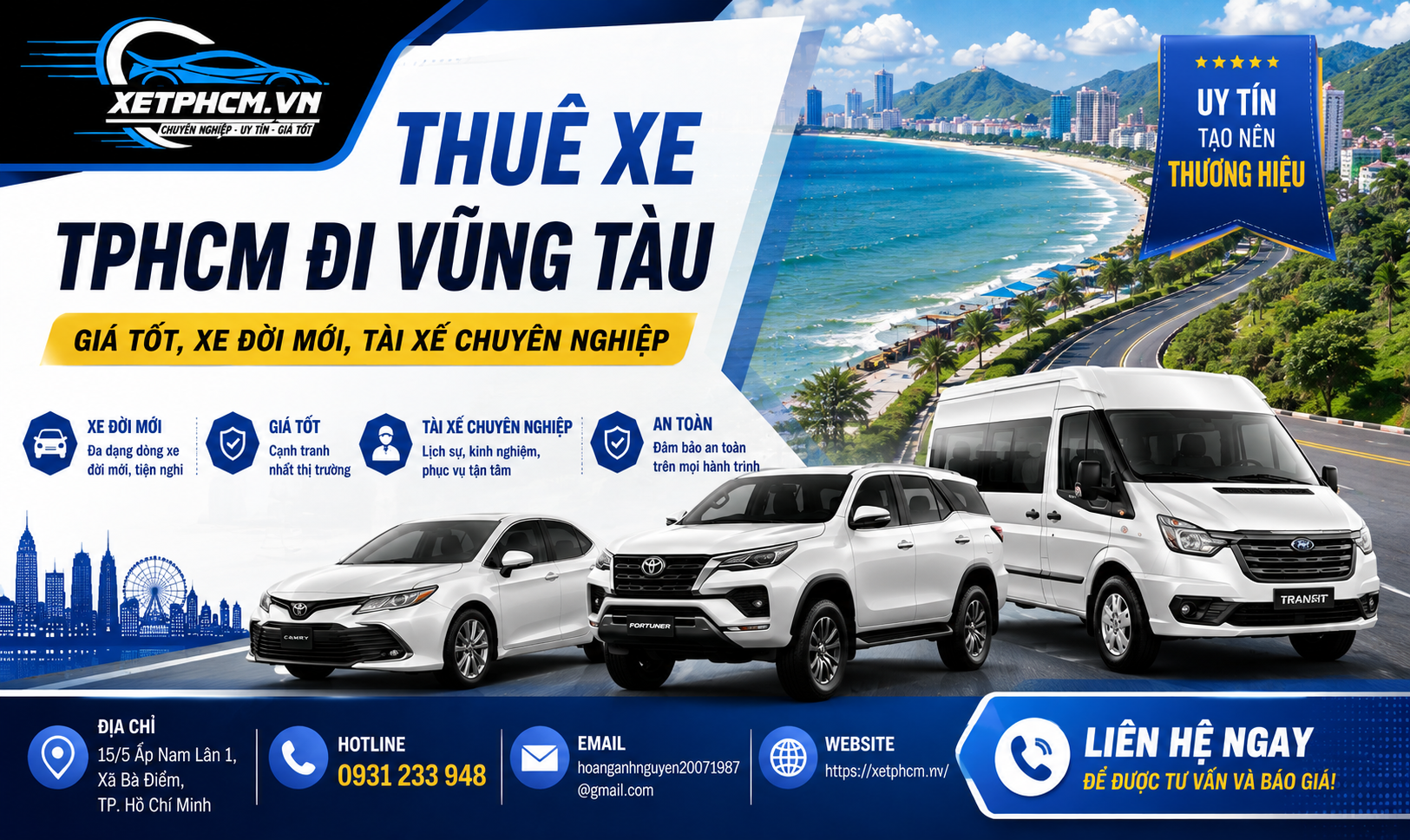 thuê xe đi Vũng Tàu