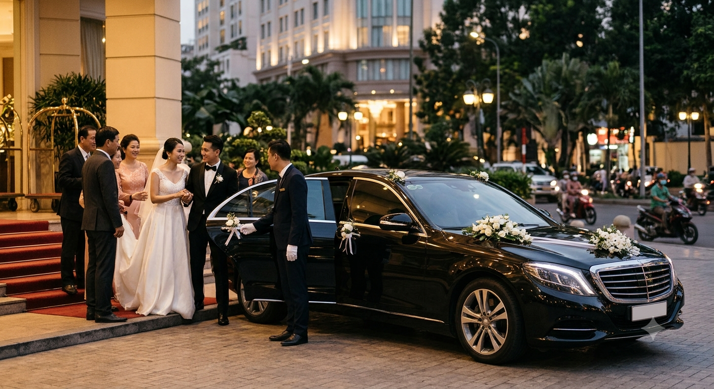 Bối cảnh và nhu cầu lựa chọn xe hoa cưới sang trọng tại TP.HCM hiện nay